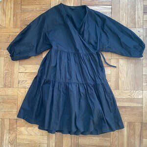 COS Black Wrap Dress sz 34 seen on Brittany Bathgate